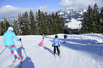St Johann family ski by train