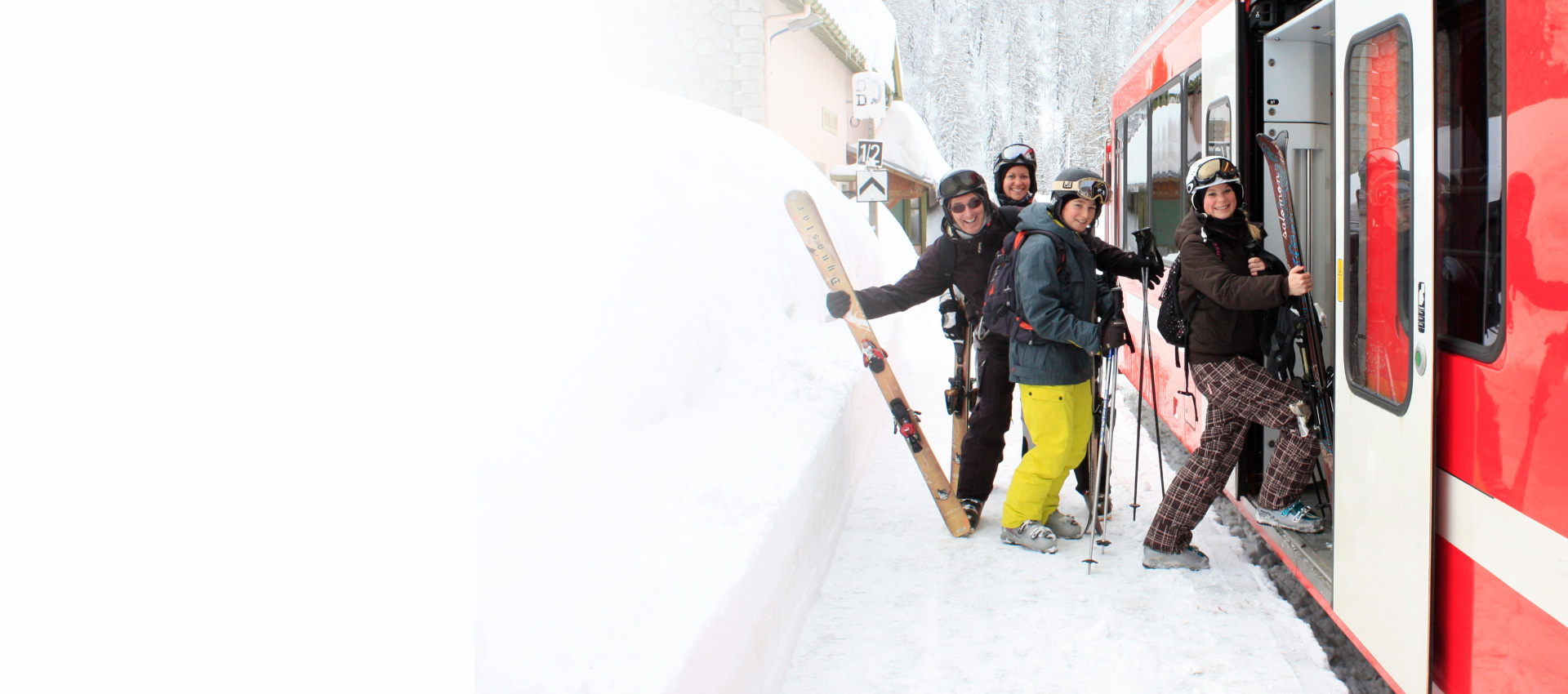 Ski holidays by train - homepage