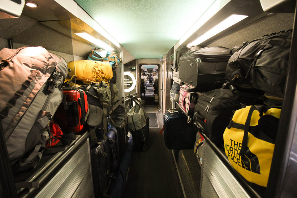 Luggage on TGV