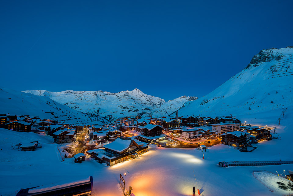 Tignes by night