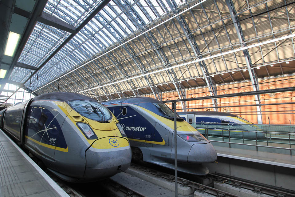 Eurostar train at St Pancras