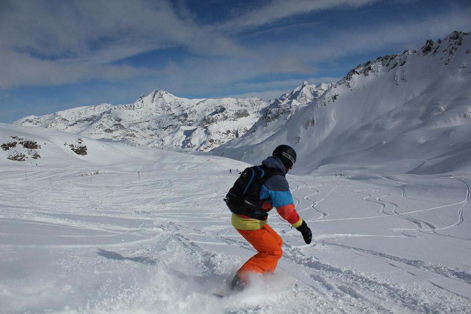 Tignes' powdery slopes